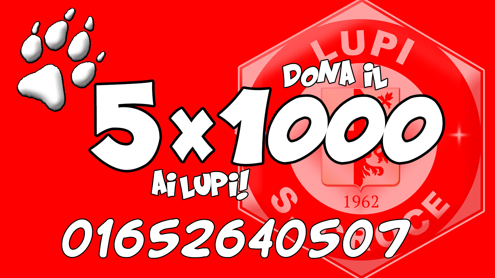 DONA IL TUO 5×1000 AI LUPI