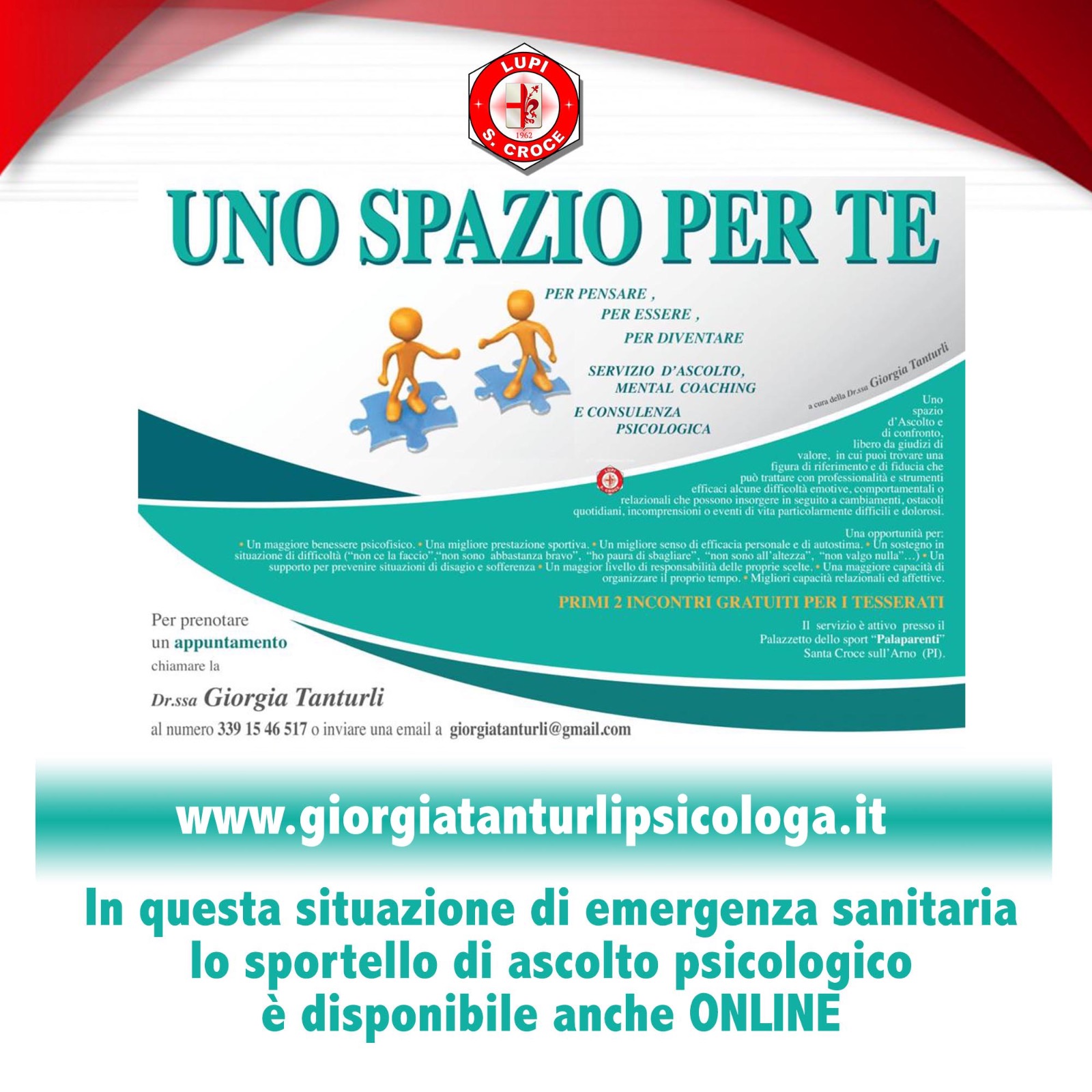 “UNO SPAZIO PER TE” TORNA DISPONIBILE ONLINE