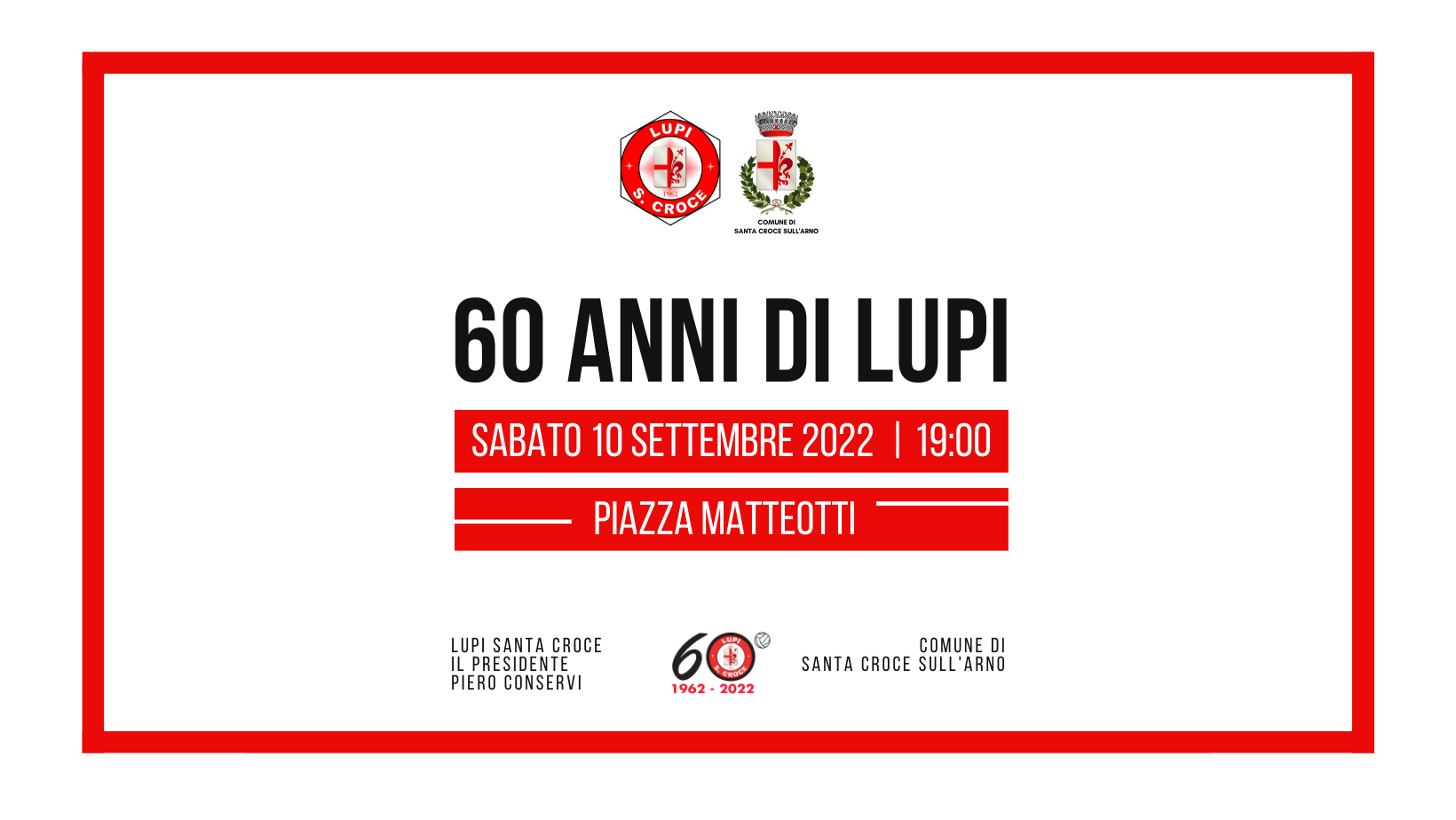 LA FESTA “60 ANNI DI LUPI” SI AVVICINA