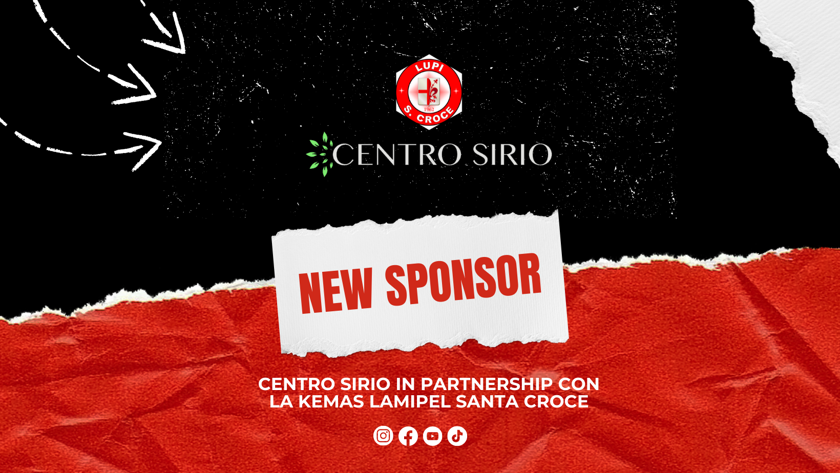 CENTRO SIRIO ENTRA A FAR PARTE DEL PARCO SPONSOR DEI LUPI SANTA CROCE