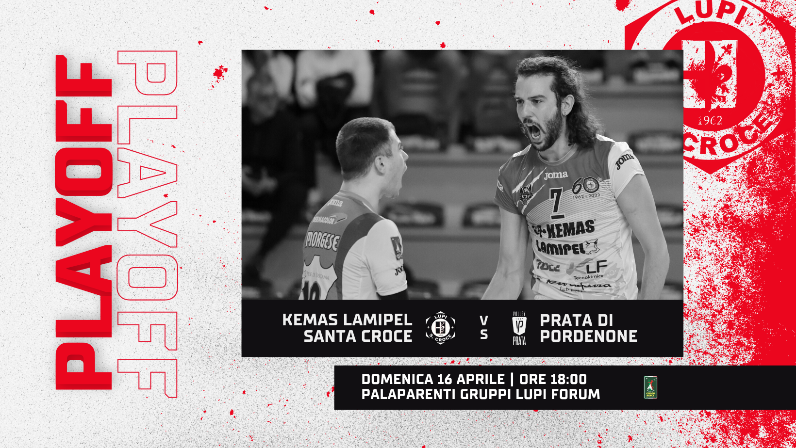 PLAYOFF AL VIA! DOMENICA ORE 18.00 GARA-1 CONTRO TINET PRATA