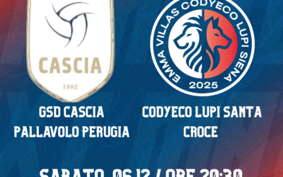 SERIE B- GSD CASCIA PALLAVOLO PERUGIA vs CODYECO LUPI S.CROCE