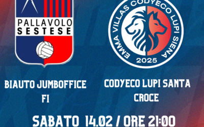 SERIE B : gara fuori porta per la Codyeco Lupi S.Croce