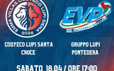 SERIE B GIRONE E – Codyeco Lupi S. Croce vs Gruppo Lupi Pontedera