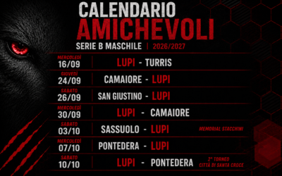 Serie B Maschile: definito il calendario delle amichevoli 2026/2027